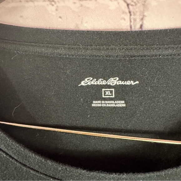 eddie bauer Women's Black Long Sleeve tee set of 2 black and navy sz xl - Picture 3 of 7